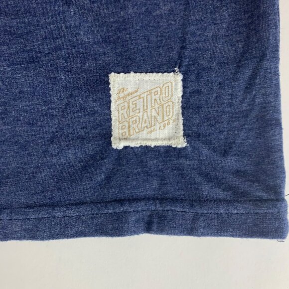 New York Rangers NHL Navy Blue Original Retro Brand Short Sleeve Shirt - Picture 3 of 5